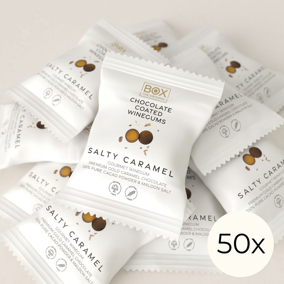 Salty Caramel — Two-Packs (50 Pcs)